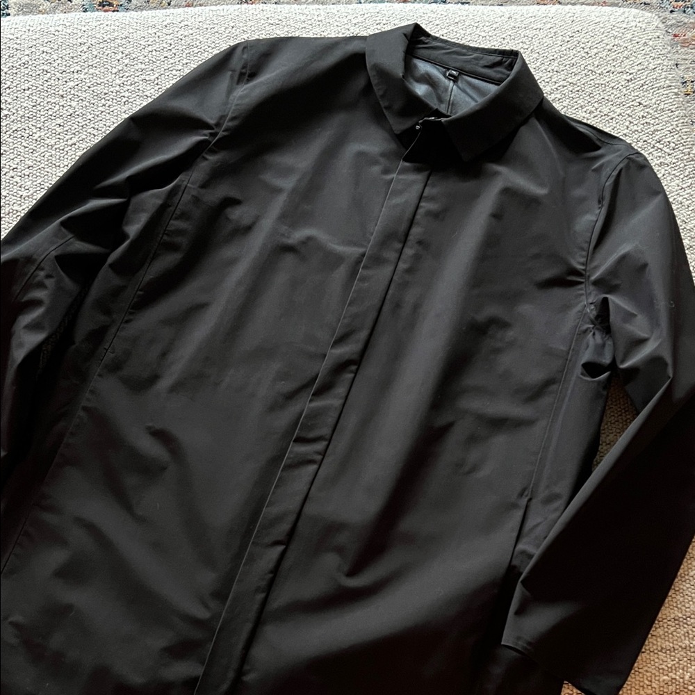 Muji Black Trench Water Repellent